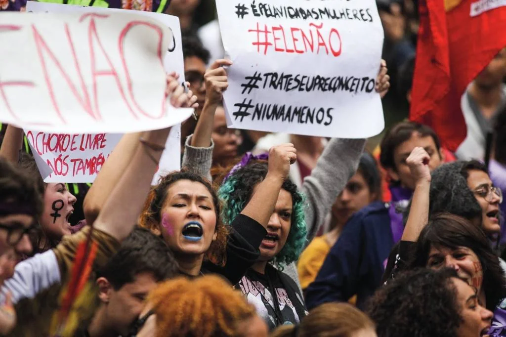 MARCO - Movimento “Ele Não”, em 2018: ação contra Bolsonaro ampliou racha entre gêneros nas eleições